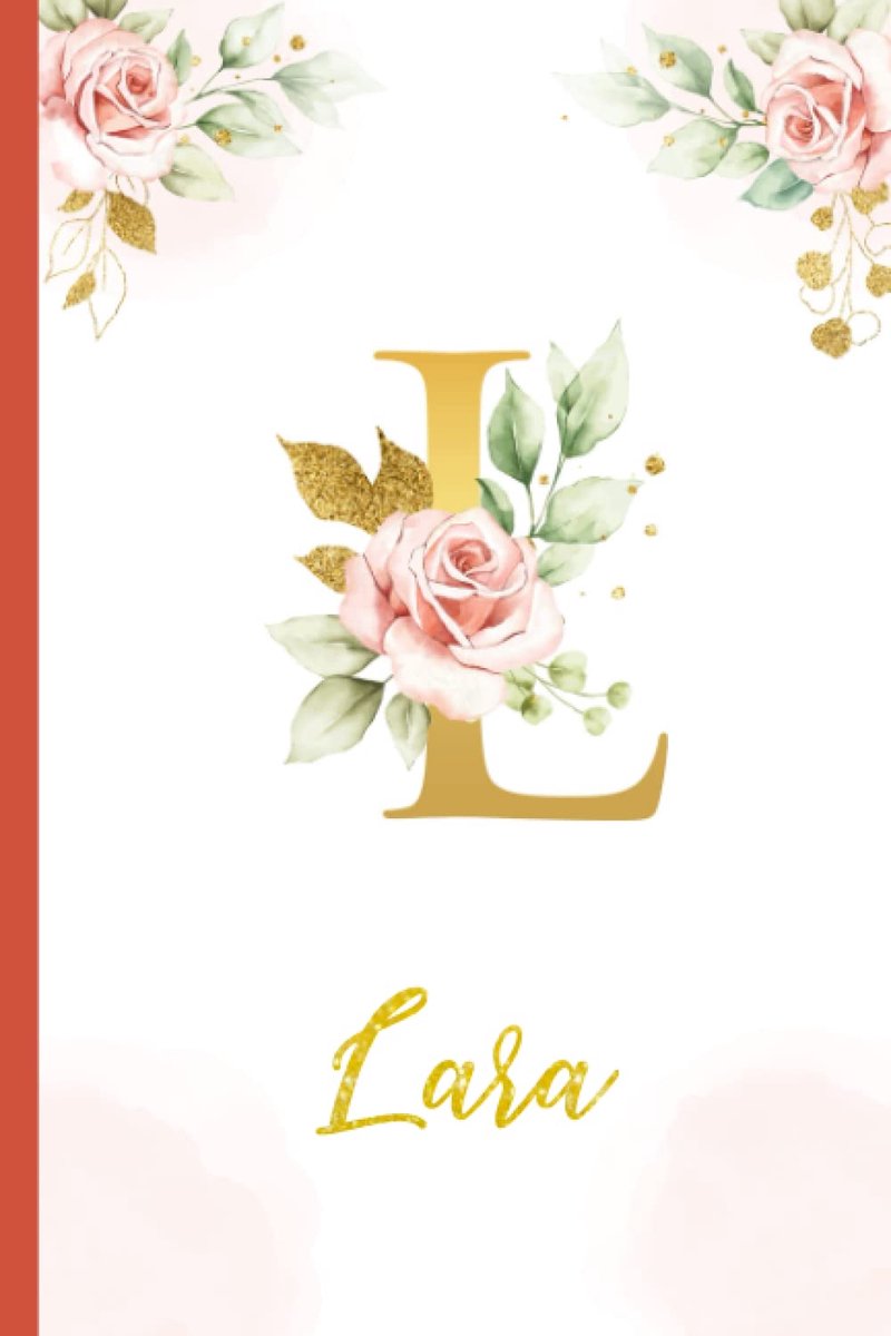 Writing Journal / Notebook for Women and Girls, Floral Monogram Initials Names Notebook: Custom Name Journal to Write for Girls Women Happy Birthday Gift, Size 6x9 Lined Pages
