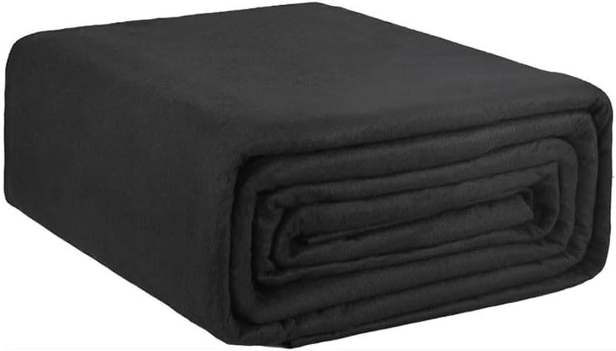 Zwembadonderlegger Vierkant – Zwembadmat Bodemzeil – Zwembad Beschermen – Scheurbestendig Polyester – 3 x 3 meter – Zwart