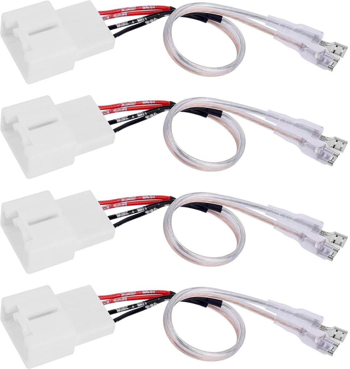4 Stuks 72-5602 Kabelboom, Kabelboom voor Autodeurluidsprekers Adapter Connector Stekker Luidsprekerdraad Adapter voor Ford Explorer Escape & Mazda 2 3 6 CX-3 CX-5