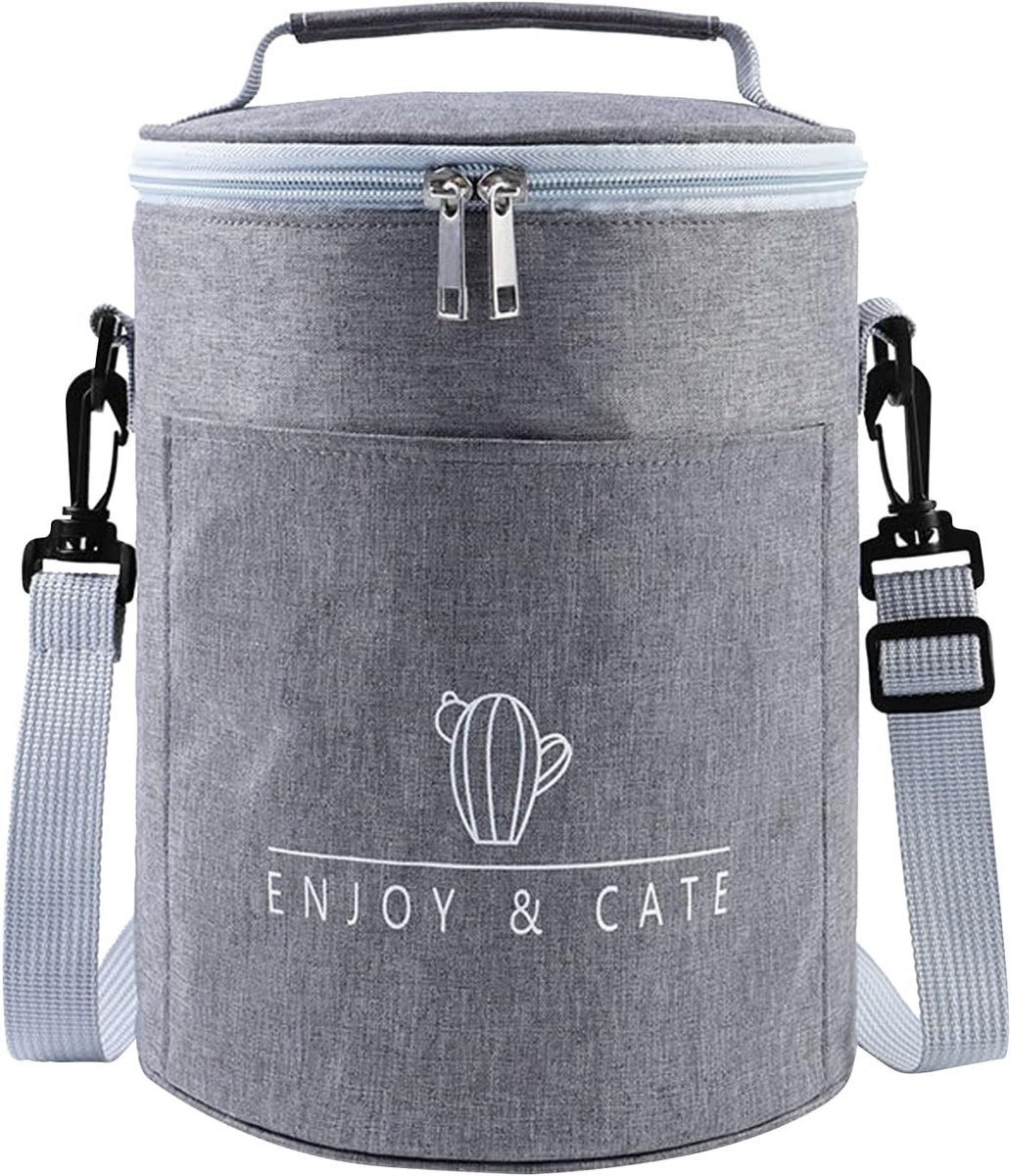 SnelShoppen - Insulated Lunch Bag 9 Liter, Koeltas, Picknicktas, Waterdicht Oxford Materiaal, Grote Capaciteit, Verstelbare Schouderband, Voor Werk, S