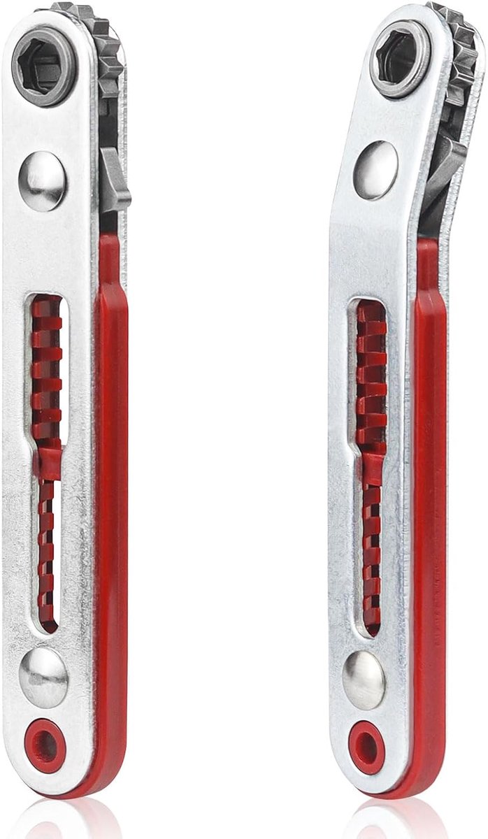 2 stuks mini ratelsleutels magnetisch, 1/4 inch micro-ratel klein voor gadgets huizen, machines en andere apparaten