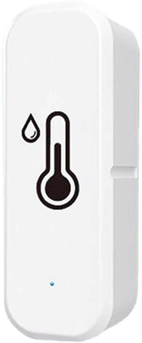 Temperatuur en Vochtigheid Sensor - Hygrometer WiFi - Slim Huis - Hoge Precisie - 7x2.5x2 cm - Wit