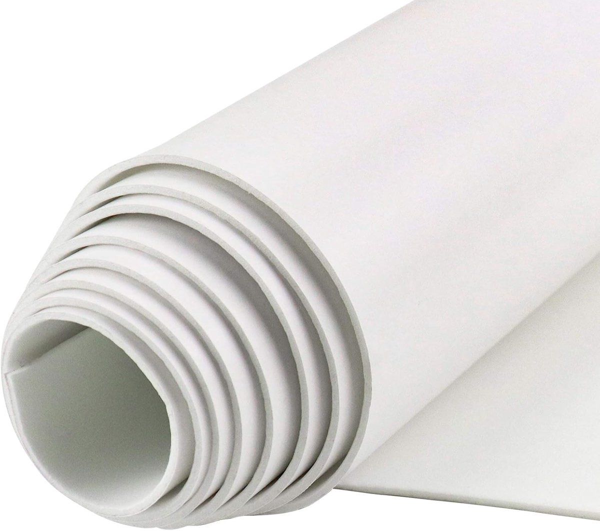 SnelShoppen - Zelfklevende Foam Rol, Cellrubber, Multifunctionele Neopreen Foam Vloerbedekking, 300mm x 1.5mm x 1.5m, Makkelijk te Snijden, DIY, Wit