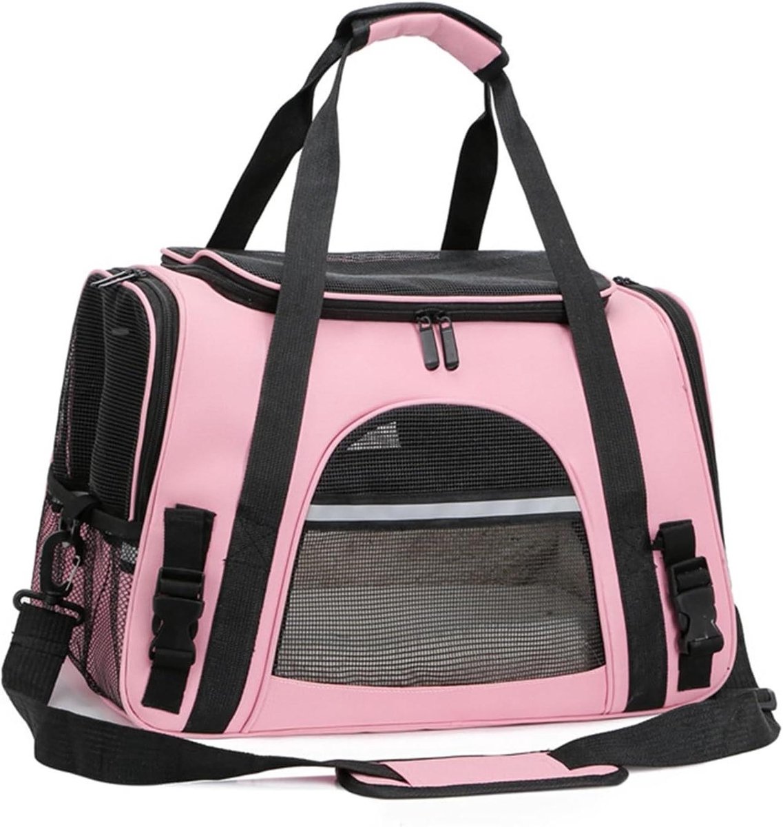 Transporttas Huisdieren - Draagtas Kat Hond - Reizen met Huisdieren - Optimale Ventilatie - 45 x 26 x 6 cm