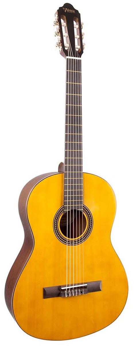 Valencia VC204H Hybrid Neck Klassieke Gitaar 4/4 Naturel Satin