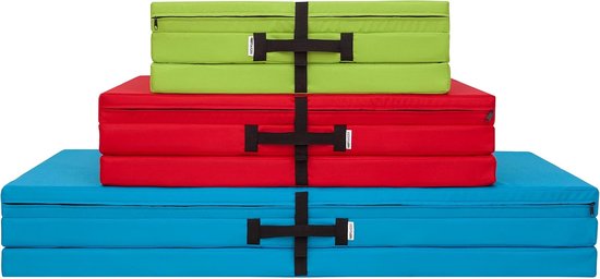 Vouwmatras - Gastenmatras Slaapmat - Kamperen Ontspannen - Afneembare Wasbare Hoes - 195 x 80 cm - Lindegroen — afbeelding 5