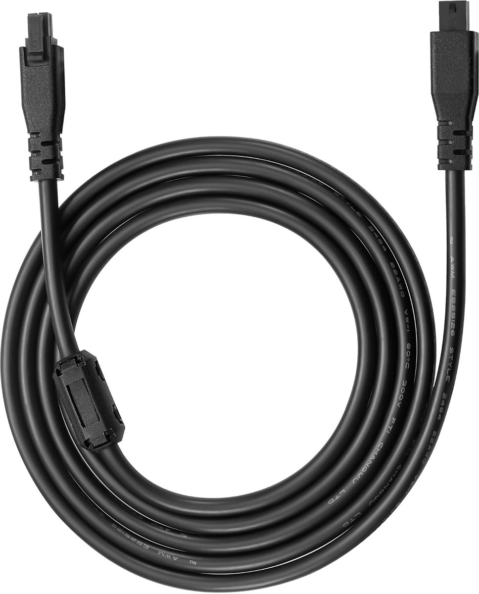 SnelShoppen - 1.5m 22 AWG 4 Pin Verlengkabel voor 3D Printer - Magnetische Ring, Geschikt voor Bambu Lab A1/A1mini - Robuuste Kwaliteit en Flexibele P