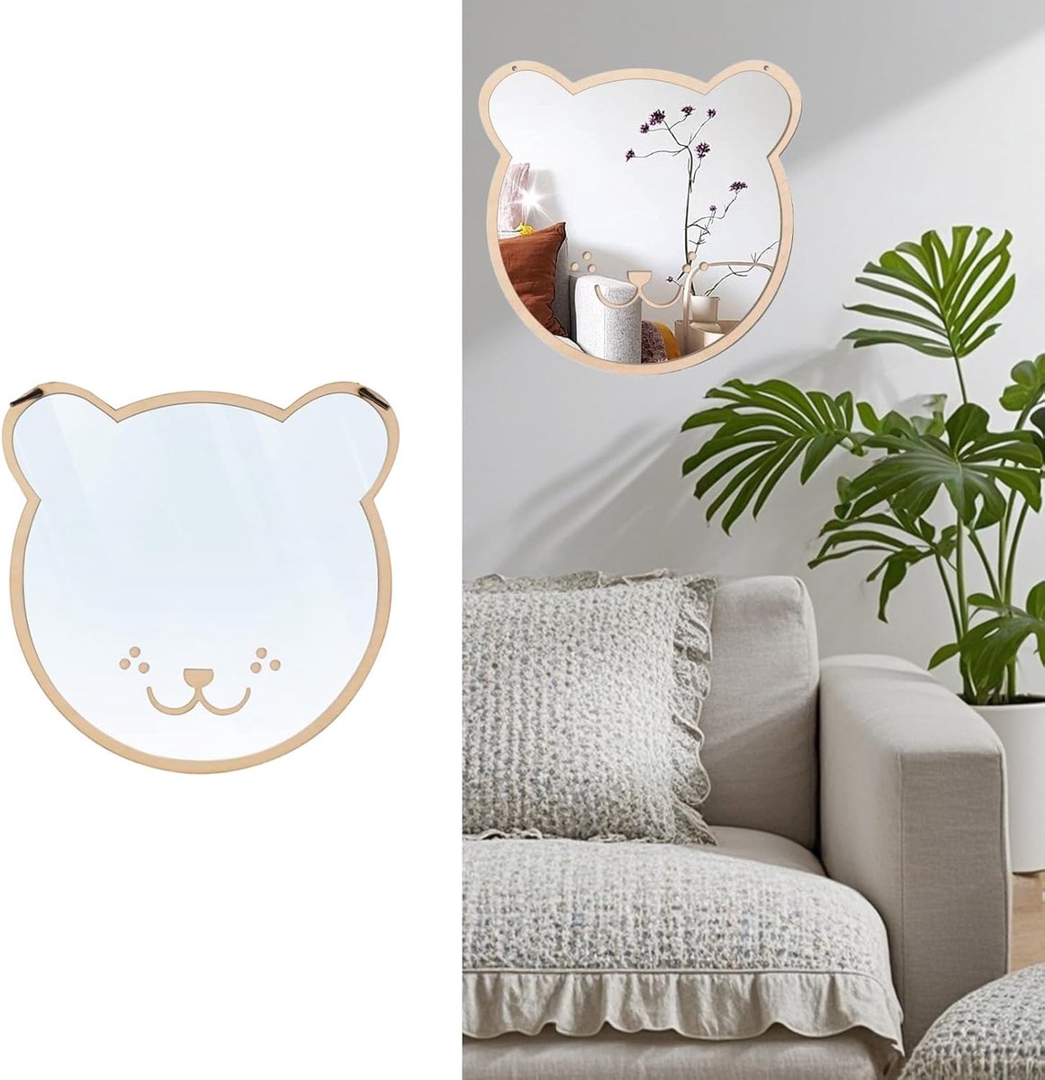 SnelShoppen - Acrylic 3D Kindermirror - Zelfklevende Wandspiegel - Kleine Hangspiegel voor Kamerversiering, Slaapkamer, Badkamer, Veilig voor Kinderen