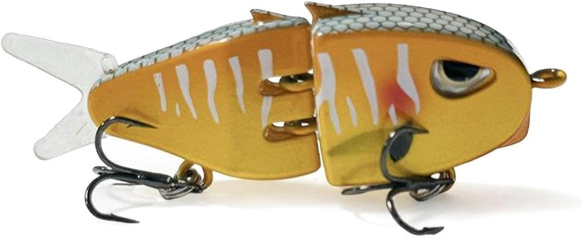 Kunstaas Mini Glide - Swimbait Aas - Vissen Op Baars - Realistische Zwemactie - 6 cm - Oranje