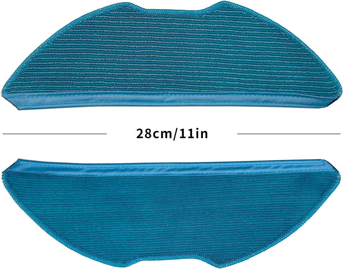 4 pack vacuüm mop pad compatibel met Philips robot homerun 3000 serie mop pads voor stofzuigers XU3100/01, XU3110/02, X3000/01, XU3000/02, XV1430/00