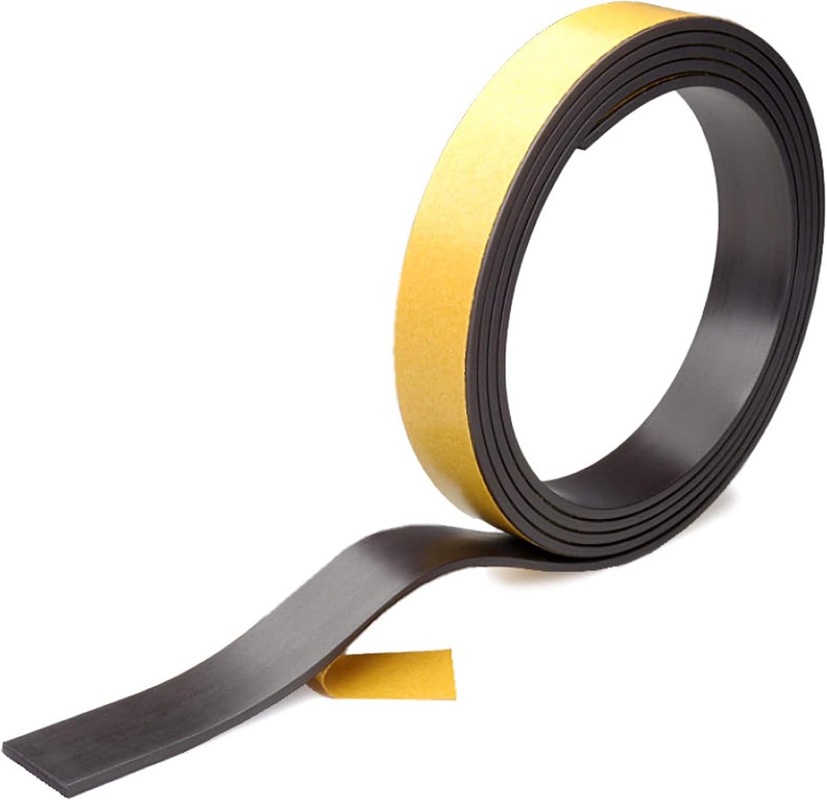 Magneetband zelfklevend | afmetingen naar keuze / 12,5 x 1,5 mm, 1 m op rol