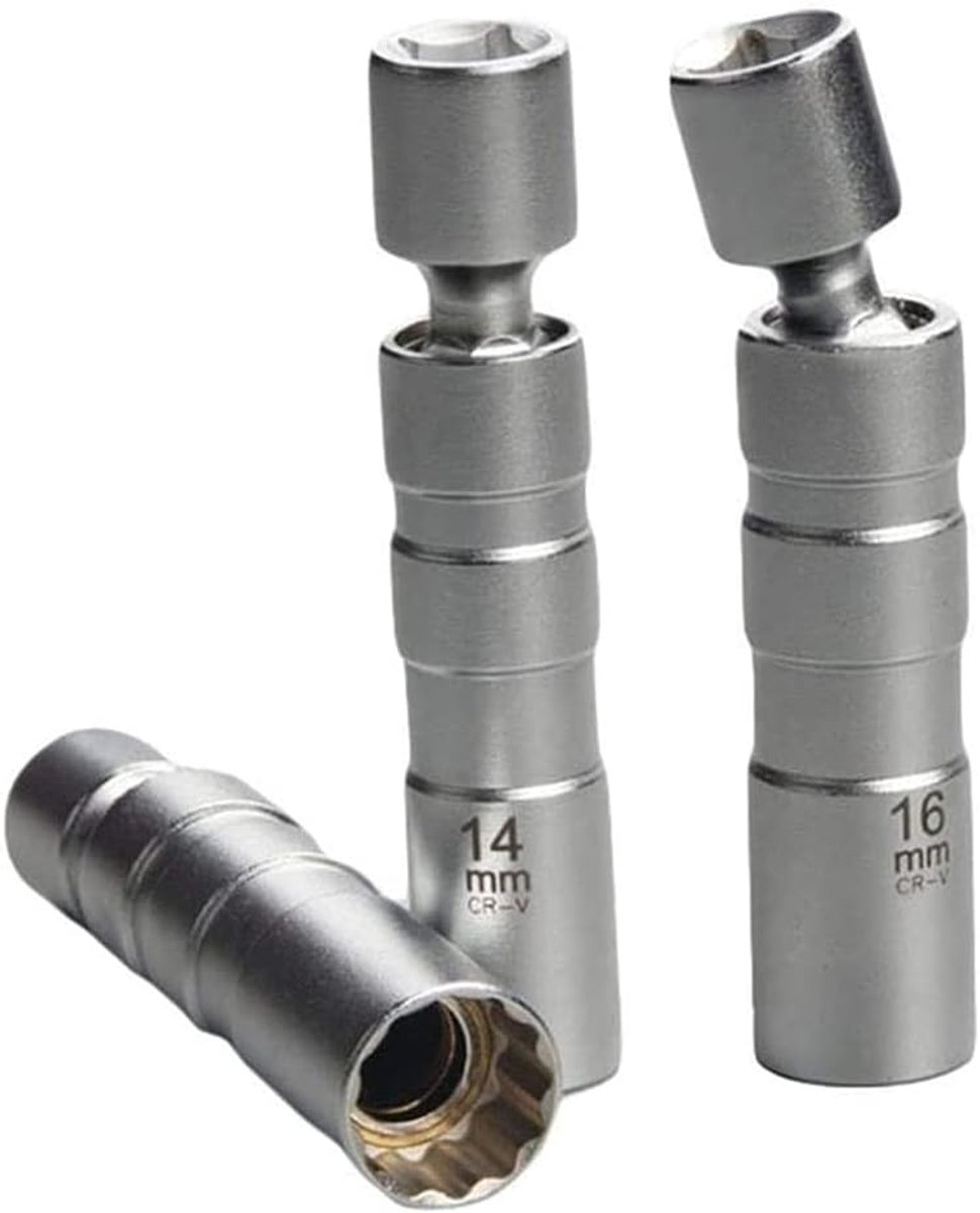 14mm en 16mm 2 stks Universele Bougiesleutel Removal Tool Gezamenlijke Bougie Socket Auto-accessoires