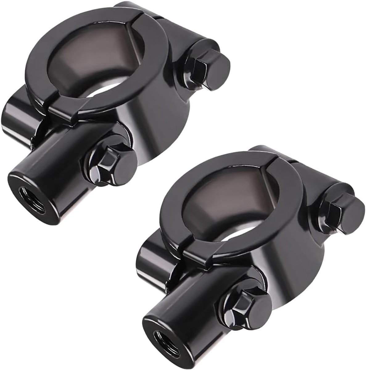 2 stuks motorspiegelhouder spiegelclip-adapter, motorfiets stuurhouder spiegelhouder, motorfietsstuur 22 mm spiegel klemhouder spiegelhouder