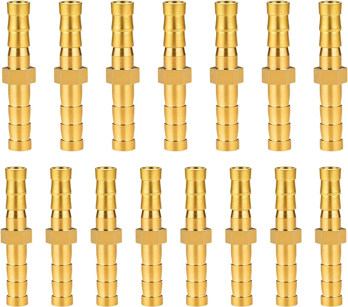 15 messing slangaansluiting slang verbindingsstuk messing slangconnector set universele slangverbinding slangverbinding voor lucht water gas olie