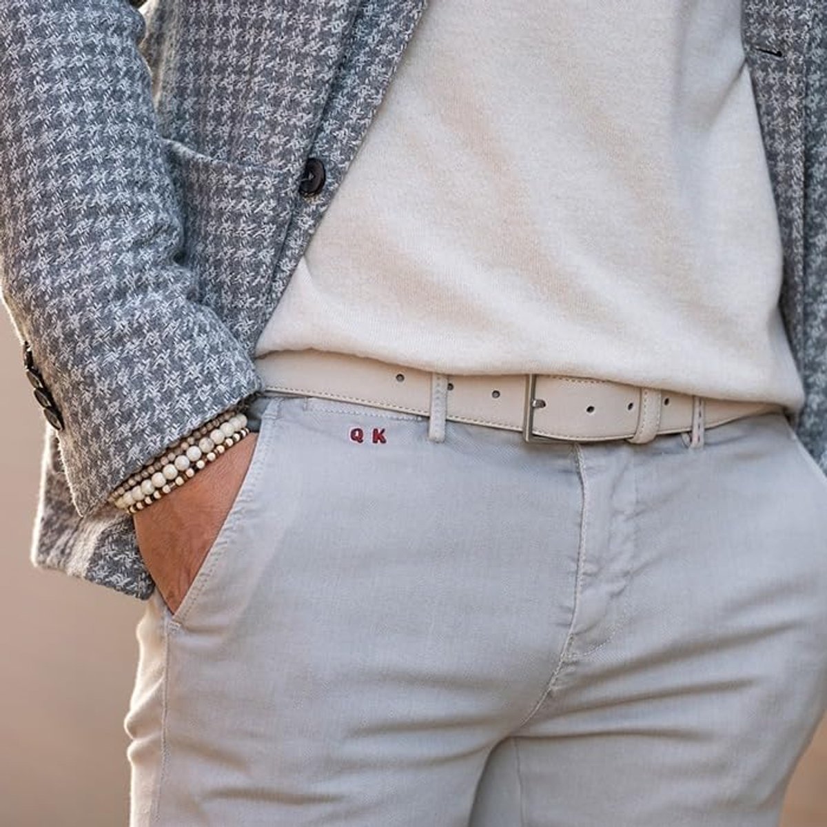 Suède heren riem Bobby - 3,5cm breed