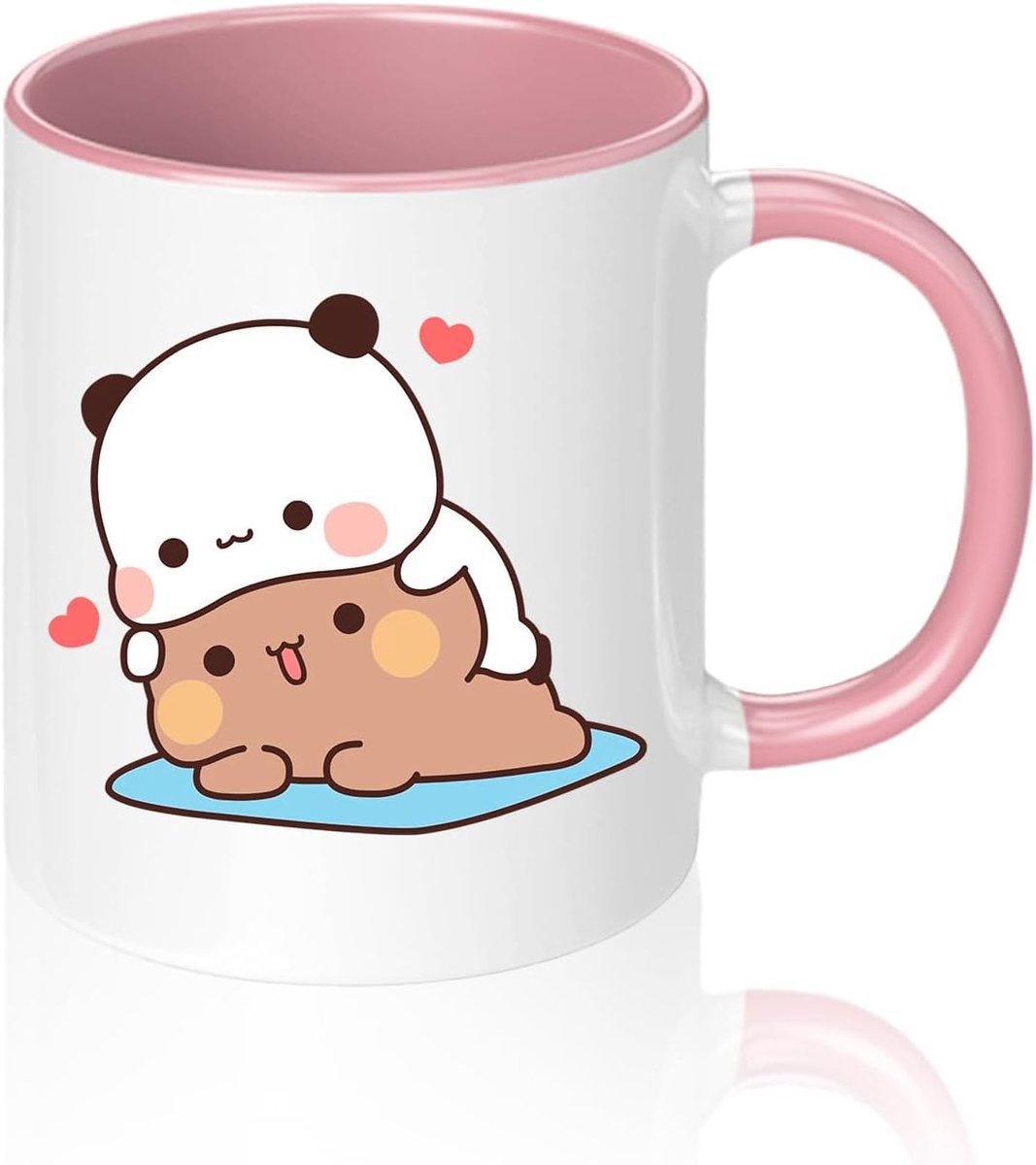 Dudu mok 330 ml, Bubu Dudu keramische mok voor thee en koffie, Mochi Cat klassieke mok, beste cadeau, grappige koffiemokken