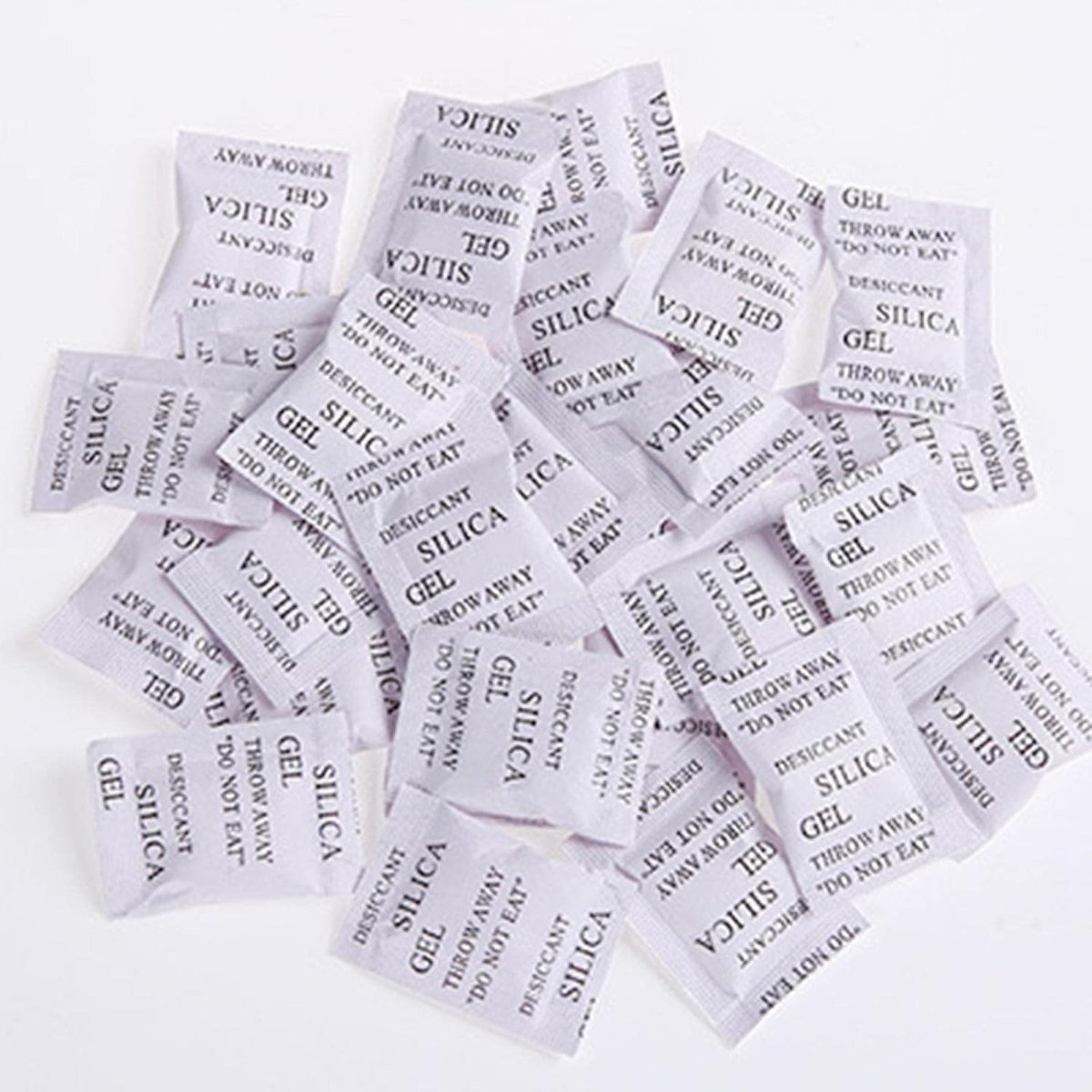 200 stks Silica Gel Droogmiddel Zakken, Silica Gel Sachet Pakket Vochtvocht Vochtige Absorber Ontvochtiger Geuren, Droogmiddel Zakken voor Opslag Drogen