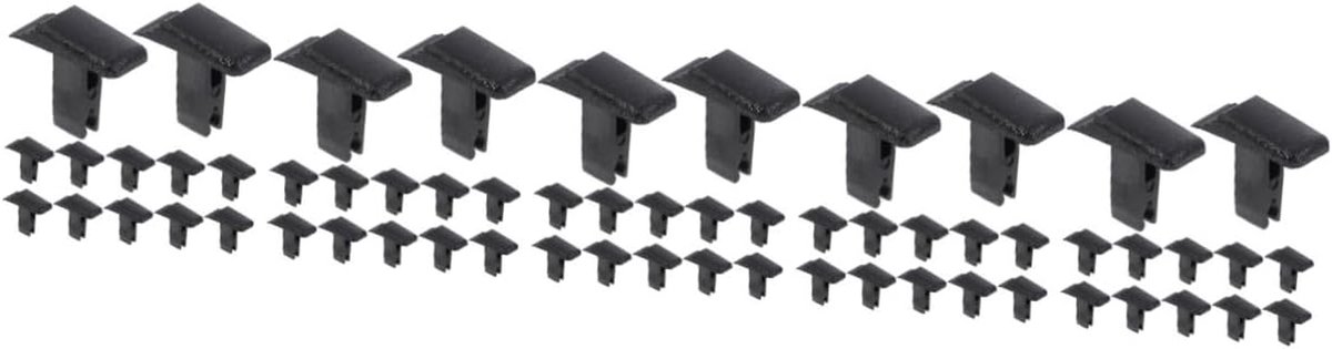 Ladder Schakelaars - Ladder Onderdelen - Ladder Verstellen - Universeel Vouwontwerp - 80 stuks - Zwart