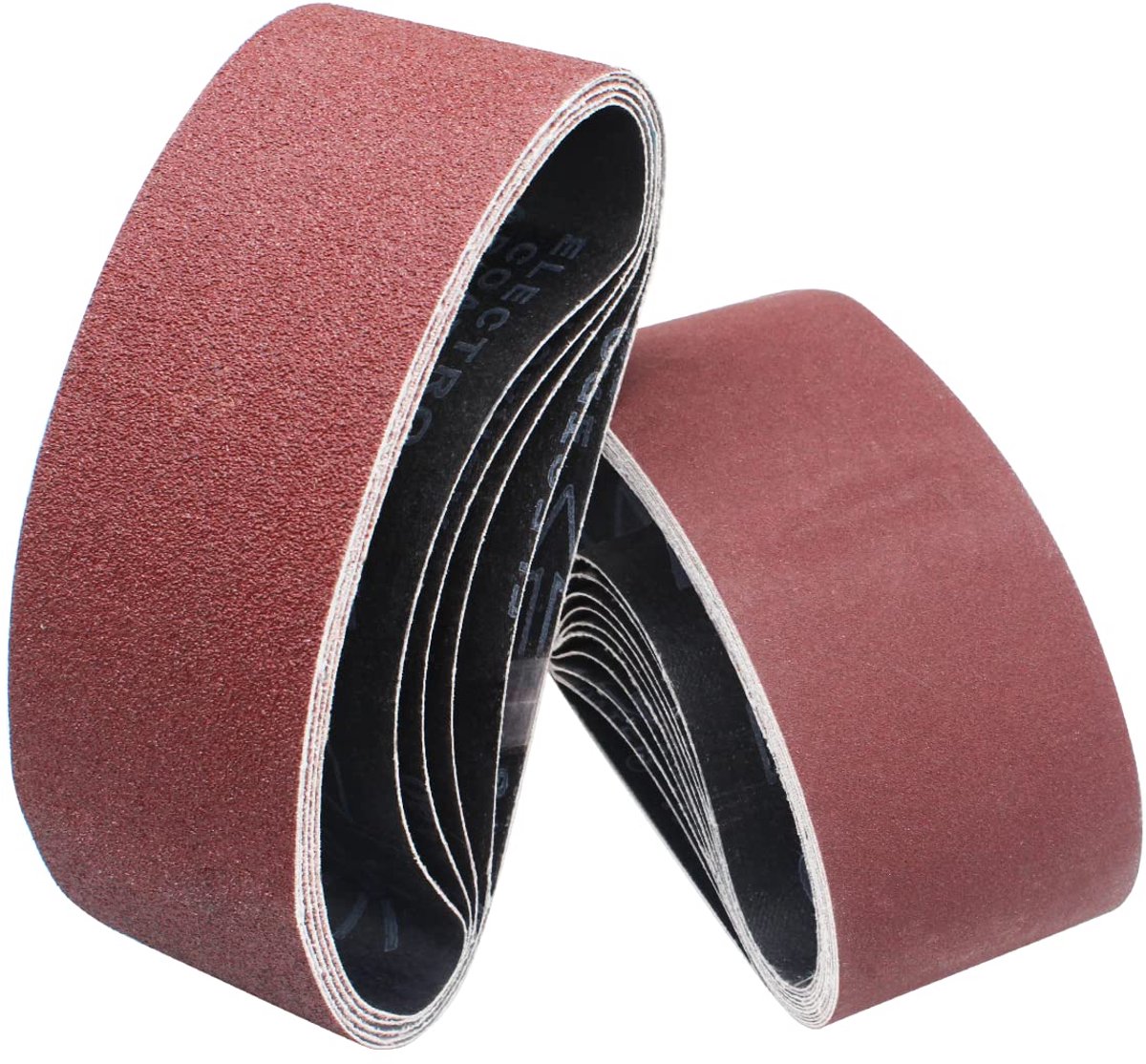 Banden 75 x 510 mm, (korrel 40, 80, 120, 150, 240), professionele schuurbanden, schuurbanden voor bandschuurmachines, schuurband 75 x 510 mm, voor ijzerwaren, hout, metaal en verf