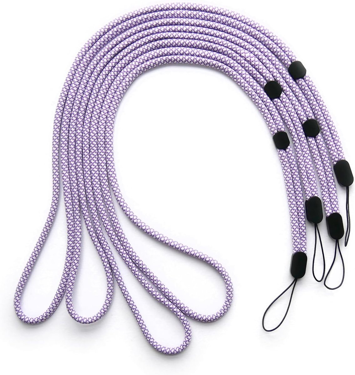 trage.band® lang verstelbaar draagband/omhangband, 4 St wit-paars