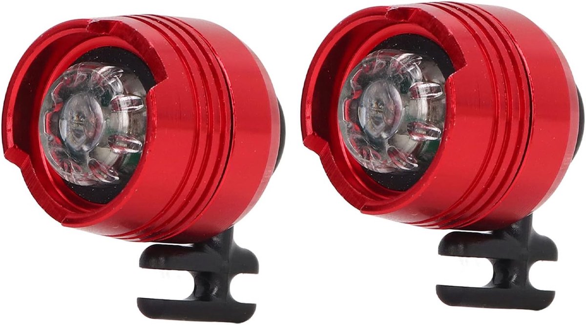 Koplampen voor Croc,2Stuks LEDLicht IPX5 Waterdichte Schoenen Lights Charms 75 Uur Glow in the Dark Decoratieve LED Klompen Schoenen Licht voor Hondenuitlaatservice,Handig Kamperen (Rood)