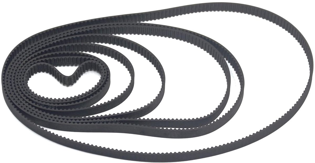 SnelShoppen - 8PCS 2GT Gesloten Rubber Aandrijfriem 110mm 112mm 122mm 158mm 200mm 280mm 300mm 400mm 6mm Breed voor 3D Printer en Machineoverdracht