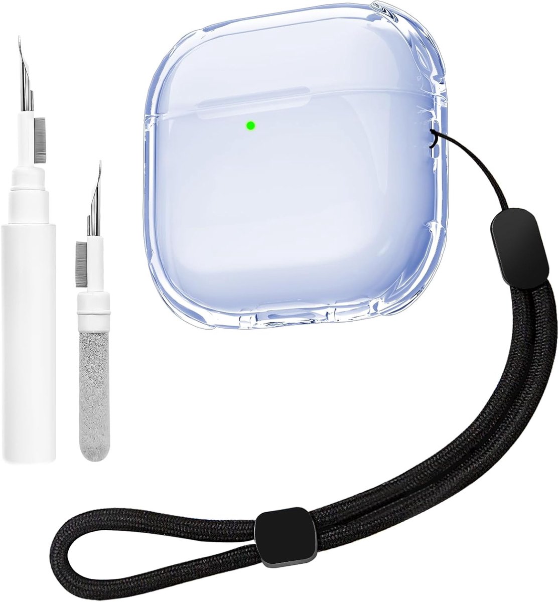 Teyomi Transparent Case Compatible with Airpods 4 with Cleaning Kit, Soft TPU Protective Case Compatible with Airpods - ShopVlot