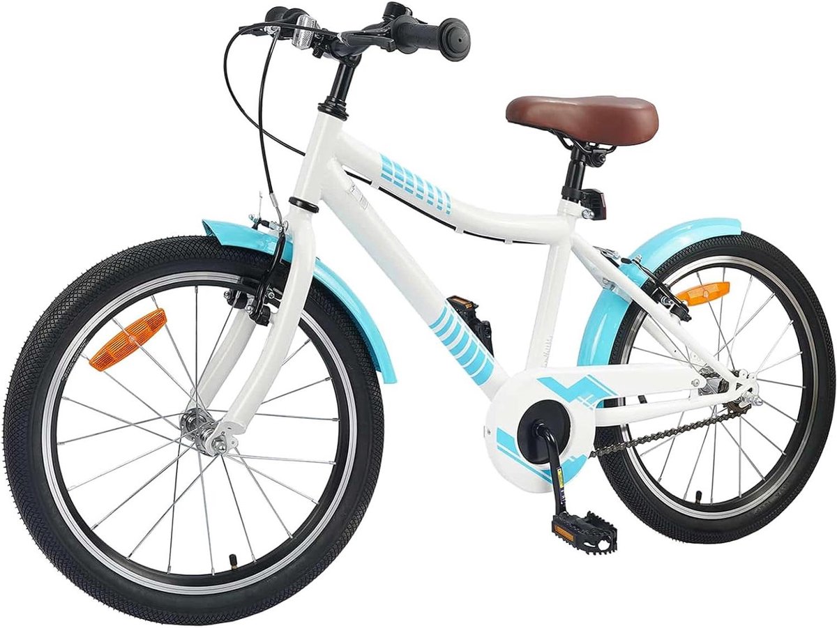 Kinderfiets sfiets sfiets Fietstraining Buiten Spelen Verstelbaar Stuur Zadel 20 inch Hemelsblauw