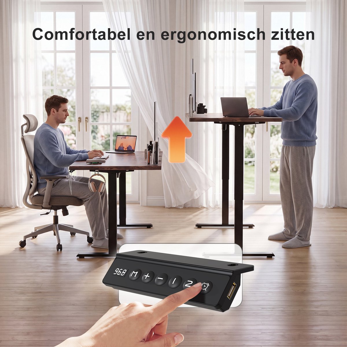 Devoko Devoko Elektrisch Hoogteverstelbaar Bureau - afbeelding 3
