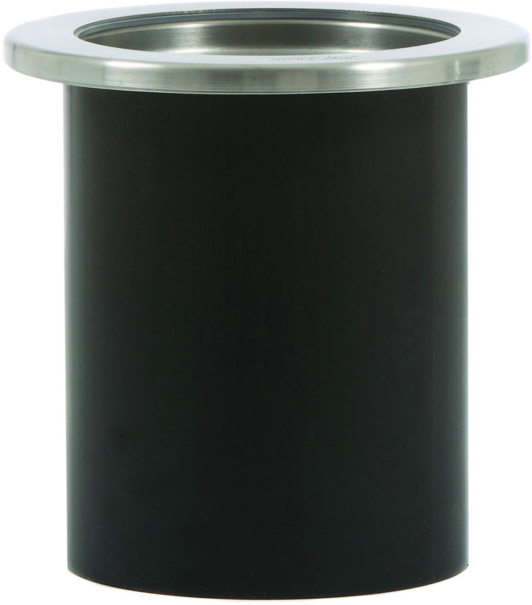 Omgoods - Plastic Afvalemmer met Roestvrijstalen Rand 153x150mm