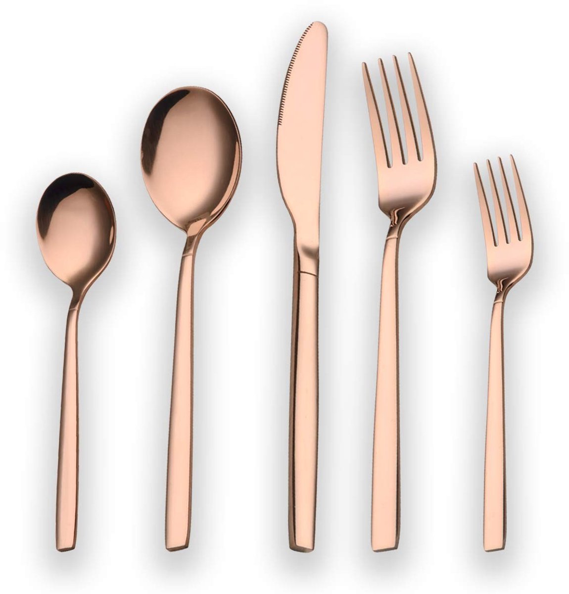 Omgoods - 30-delige Titanium Rose Gold Bestekset voor 6 Personen