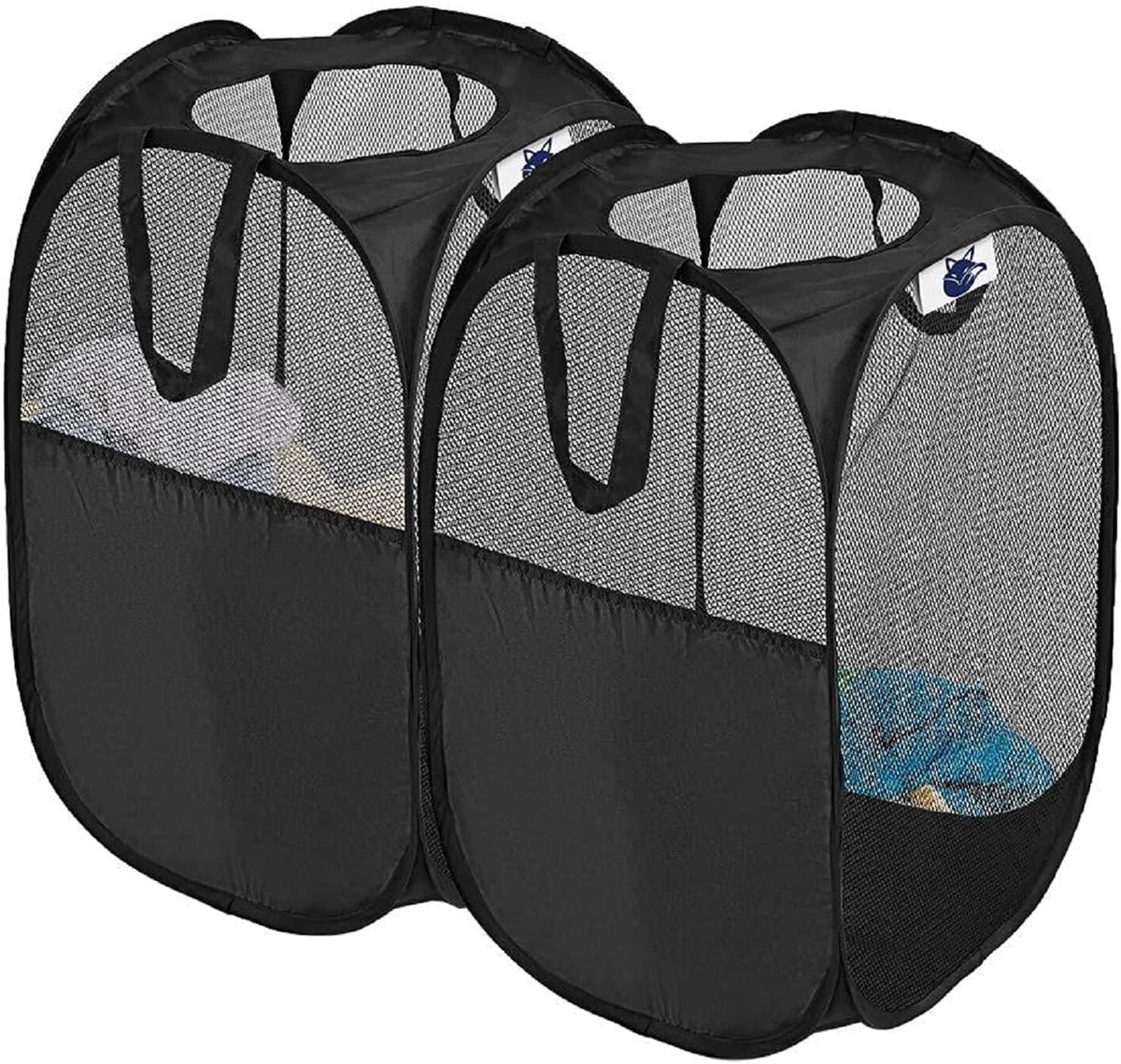 Omgoods - Set van 2 Vouwbare Wasmanden met Handvatten