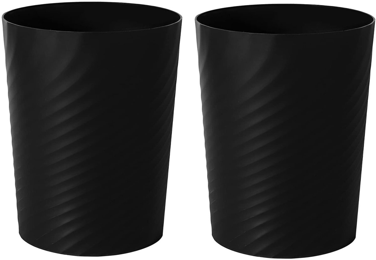 Omgoods - Plastic Prullenbak voor Badkamer en Keuken (2-pack)
