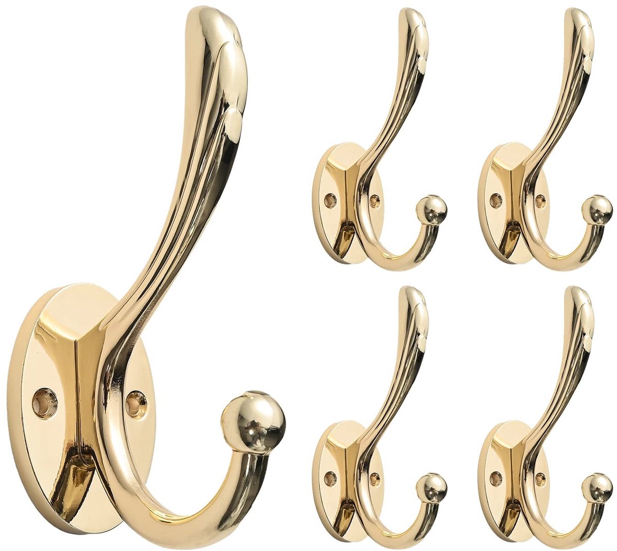 Omgoods - Set van 5 Moderne Kledinghaken voor Binnengebruik