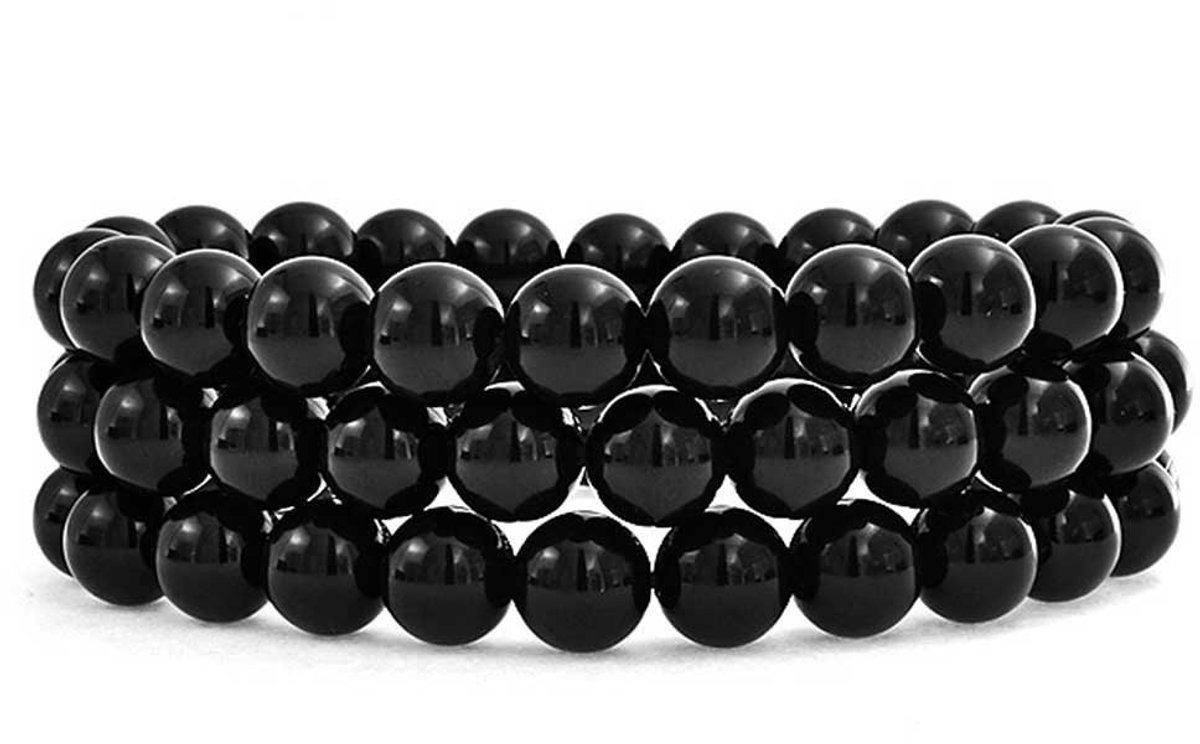 Omgoods - Set van 3 stapelbare armbanden met edelstenen