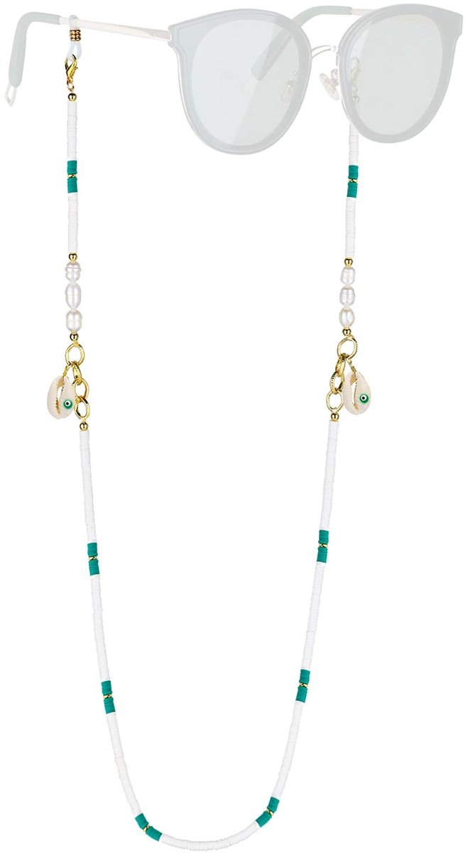 Omgoods - Mode Nekketting voor Bril met Schelpenbedels