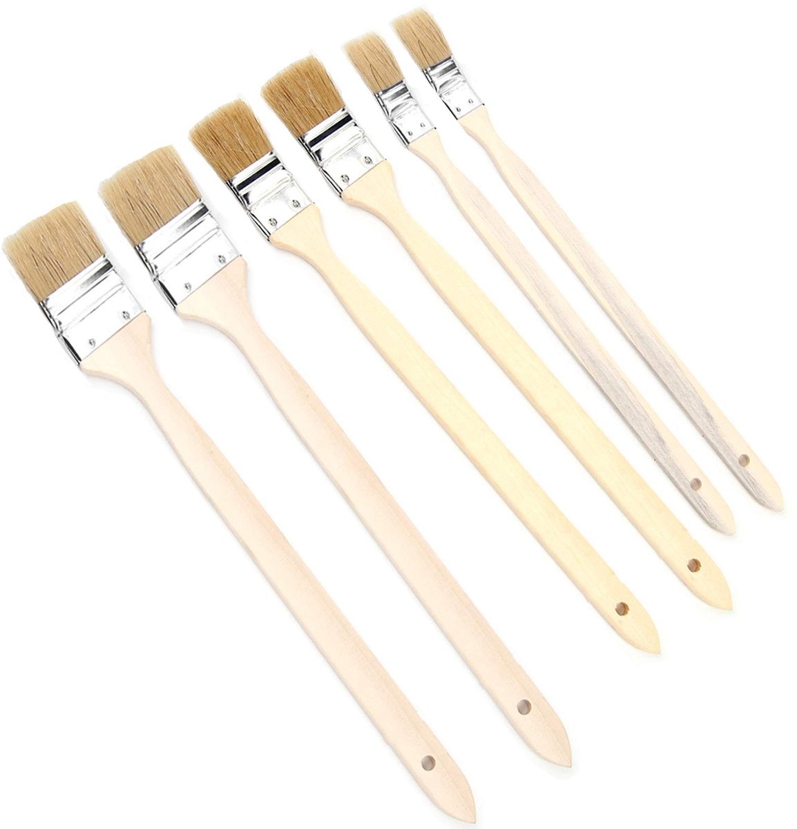 Omgoods - Set van 6 Radiatorborstels voor Effectieve Reiniging