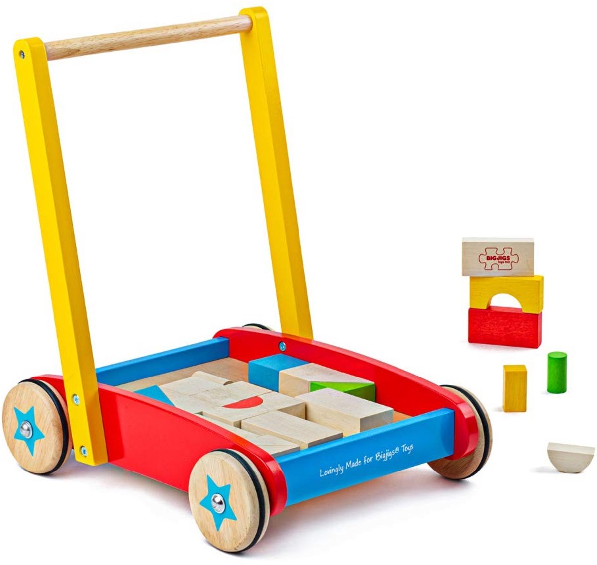Omgoods - Houten Baby Wandelwagen, Educatief Speelgoed