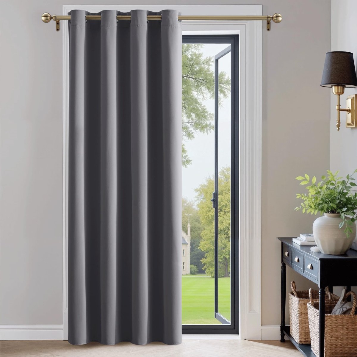Omgoods - Zwarte Blackout Gordijnen 132 x 210 cm voor Woonkamer en Slaapkamer