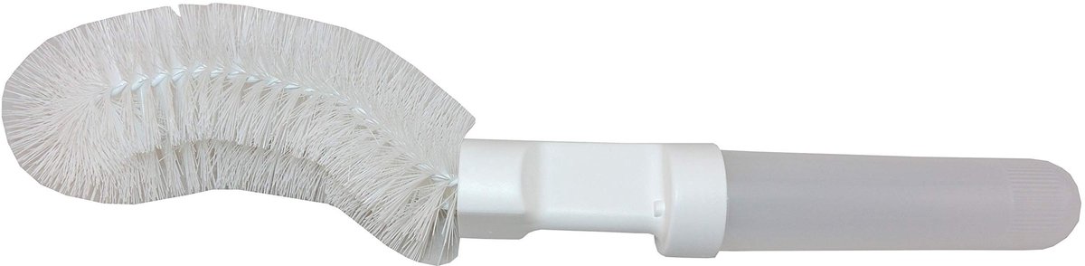 Omgoods - Urinaal Borstel met Vloeistofdispenser en Nylon Haren