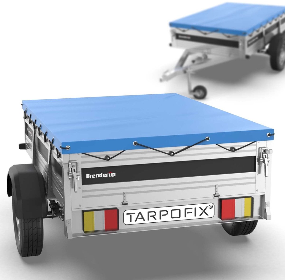 Omgoods - Trailer Tarpaulin 264 x 135 x 7.5 cm met Touw