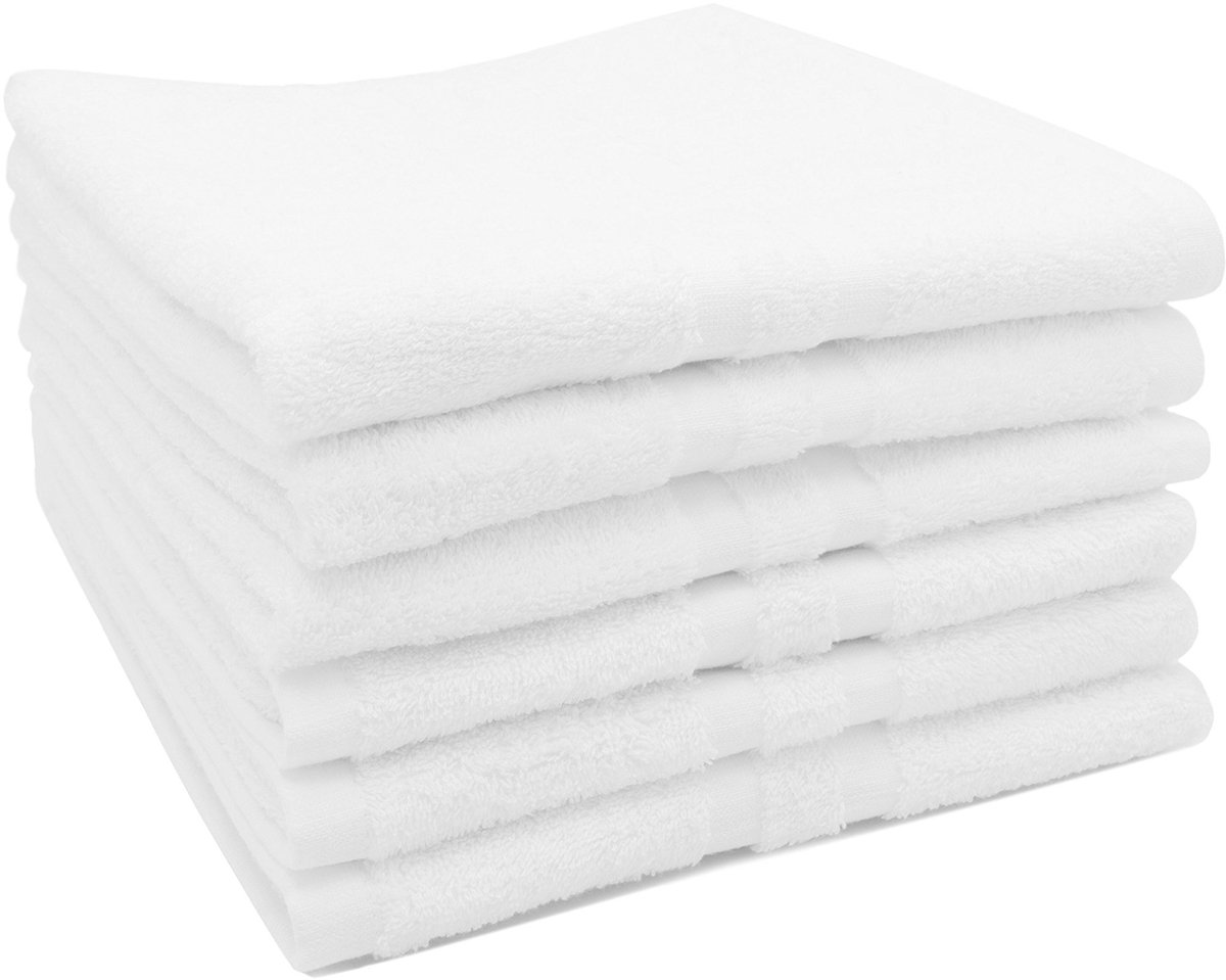 Omgoods - Set van 6 Handdoeken 50x70 cm van 100% Katoen