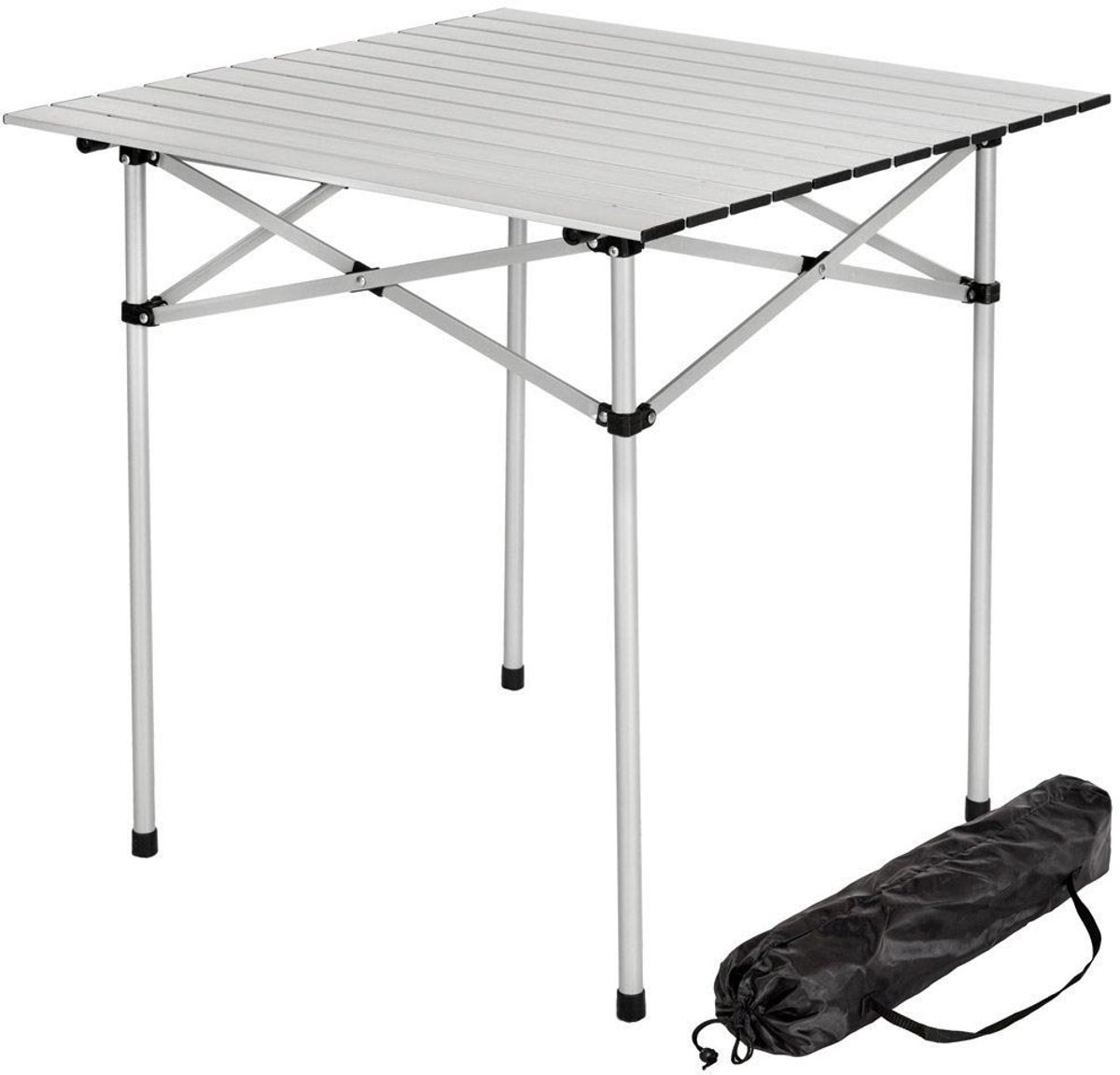 Omgoods - Opvouwbare Aluminium Campingtafel 70 x 70 cm
