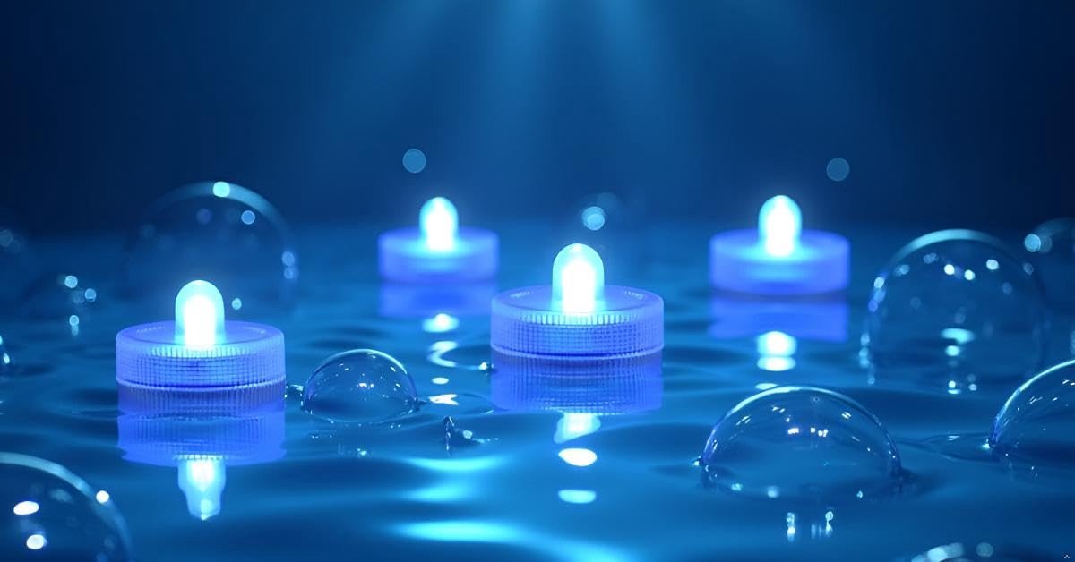 Omgoods - Set van 50 Onderwater LED Lichten voor Decoratie (Blauw)