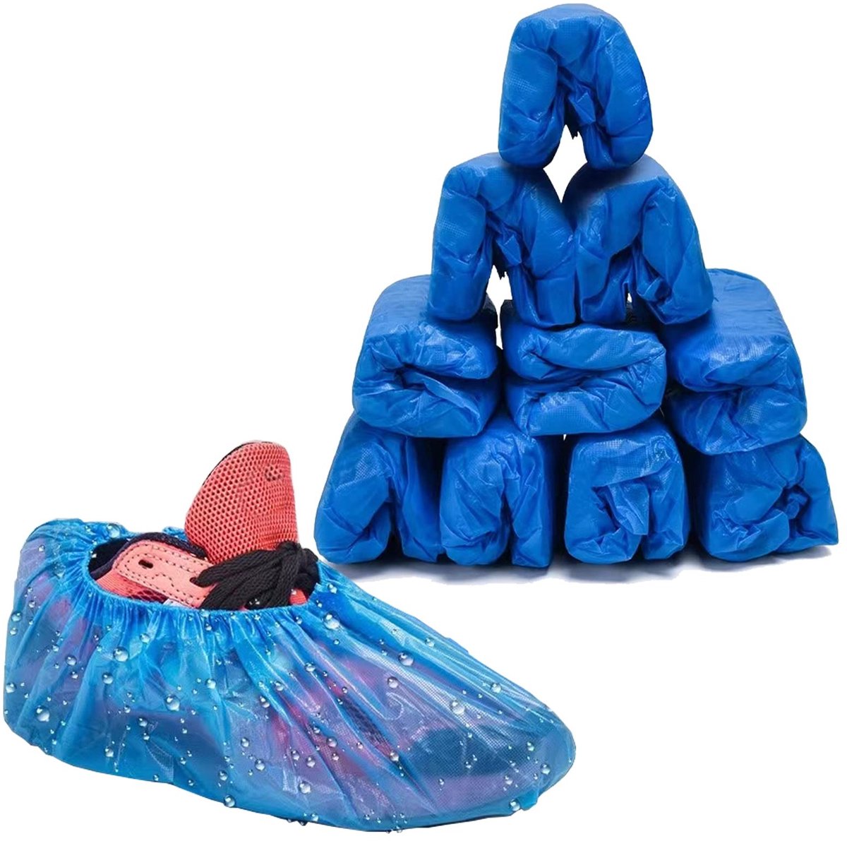 Omgoods - Wegwerpschoenhoezen, 100 Stuks, Waterdicht en Antislip
