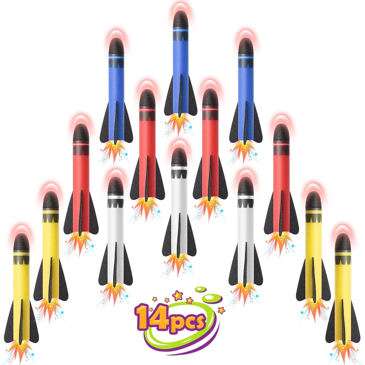 Omgoods - Stomp Toy Rocket Refills - Vervangende Foam Rockets voor Kinderen
