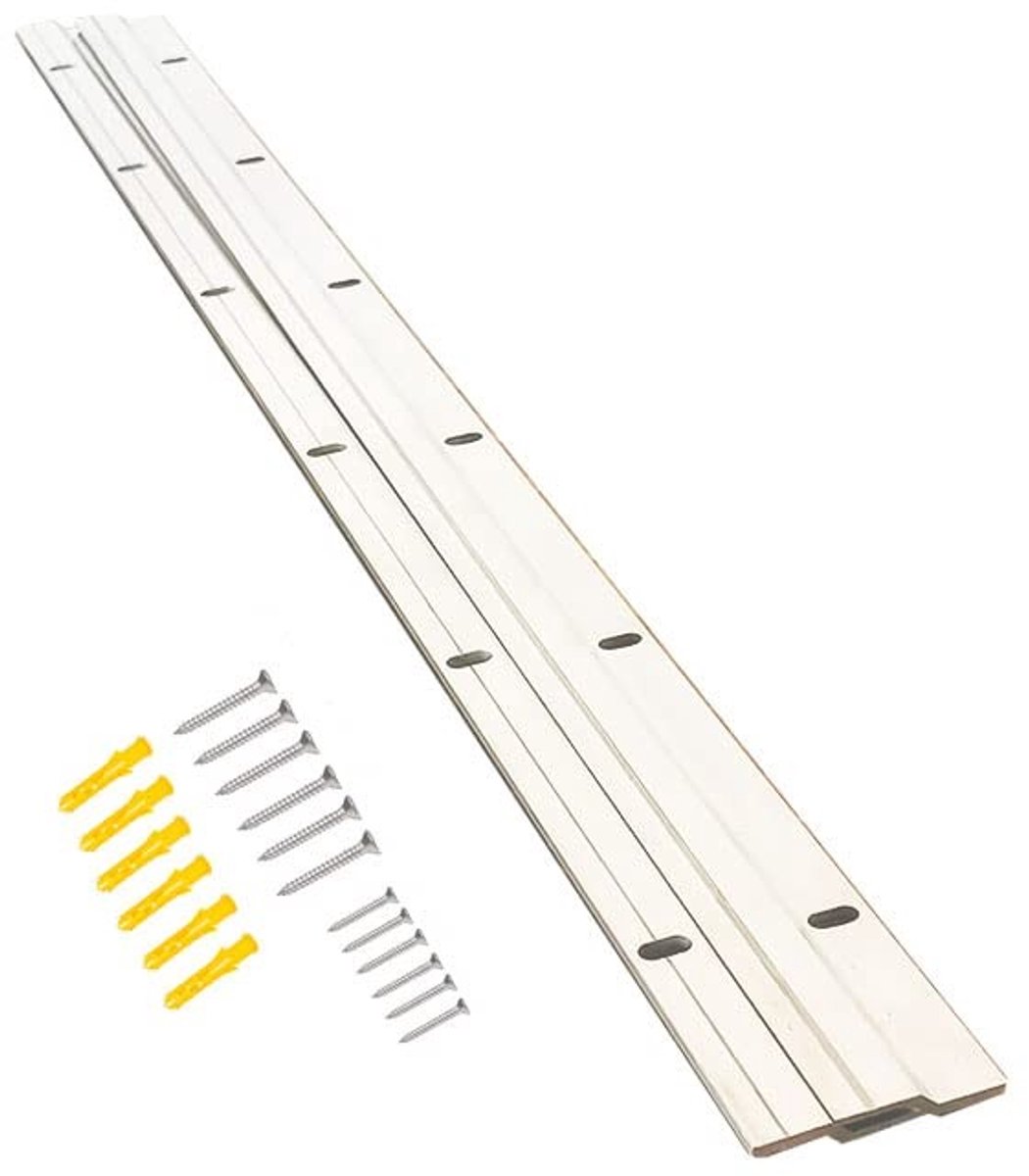Omgoods- Inbouwbeugel Heavy Duty - Wandbeugel Z-hanger - Aluminiumlegering - 61 cm - 160 lbs - Hooggepolijst oppervlak