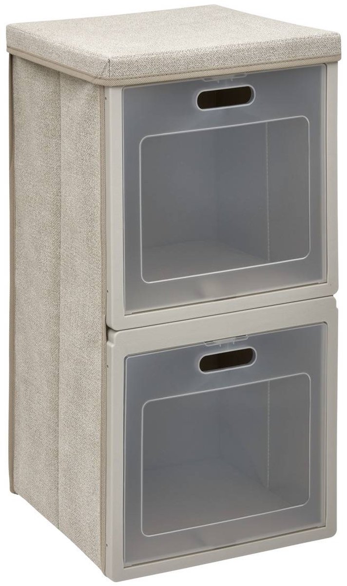 Rangement 2 cases pliable Cube'N Door 30,5x60,5cm beige