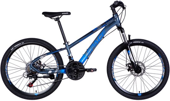 Mercury - Kinderfiets - 24 inch - 21 versnellingen - Schijfremmen - 130-160 cm - Blauw - Jongen van Mercury — afbeelding 2