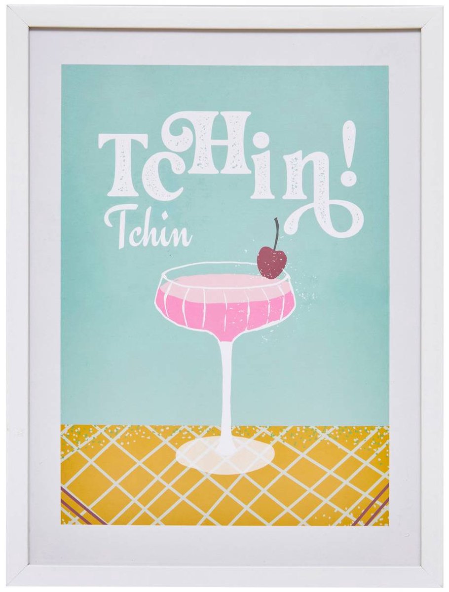 Ingelijste poster in pop-stijl CHERI
